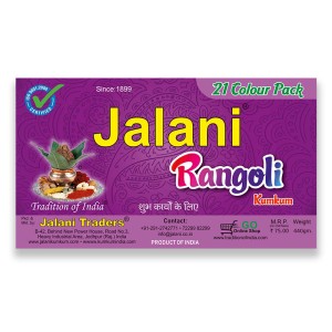 Jalani Rangoli 21 Color Pack