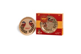 Jalani Pooja Box with 6-inch Acrylic Pooja Thali - MRP 301/-