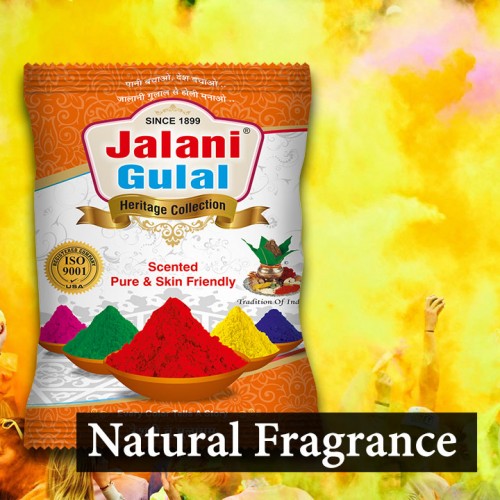 Orange Holi Gulal - 100 gram