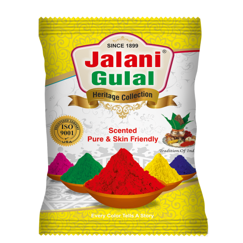 Yellow Color Premium Quality Holi Gulal - 100 gram